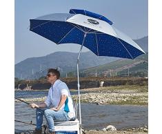 YYHH 220 cm Ombrellone da Pesca con inclinazione, Ombrellone da Balcone in Alluminio, Ombrellone da Spiaggia con Protezione Solare UPF50 + (Size : 2.4m)