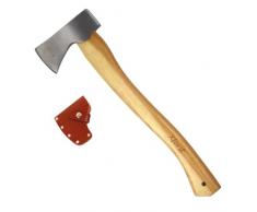 Ascia Xforst X-AG3, accetta in acciaio al carbonio forgiato. Accetta a mano in legno, con protezione lama in ver. Modello di ascia vichinga.