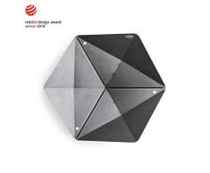 höfats - Triple 90 Firebowl - Caminetto e griglia di Design - per terrazza e Giardino - Acciaio corten con Effetto ruggine