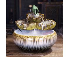 WEIZIWF Fontana Ceramica Stacking Fontana da Tavolo e piedistallo Zen Arredamento Fontana Migliore Decorazione Tavolo Gifts fontane Zen da Interno