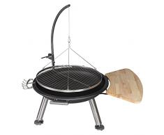 Braciere di legno 56cm - Nero Lavo- Stufa in ghisa per esterni, fuoco a legna, braciere | Leroy