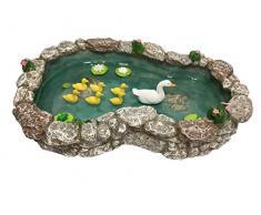 Laghetto per anatre - Anatra madre e anatroccoli Laghetto per anatre in miniatura da abbinare al giardino incantato in miniatura e agli accessori da giardino in miniatura di GlitZGlam