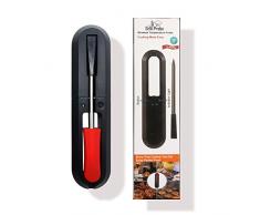 REDPOINT®- Termometro da Cucina per carne , Wireless fino a 30 mt. -Termometro A Sonda per Grill , Forno Cucina, Barbecue, Girarrosto Con connessione Bluetooth/WiFi