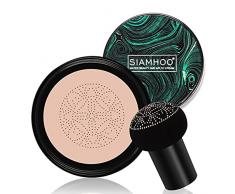 SIAMHOO Fondotinta CC Crema con Fungo Testa Daria Cuscino CC Crema Fondotinta Copertura Completa per Trucco impeccabile, Anche Tonalità Della Pelle 0.7fl.oz - Naturel