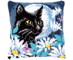 Vervaco PN-0148218 - Cuscino a croce prestampato, in cotone, multicolore, 40 x 40 cm