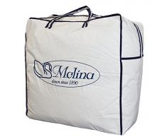 Piumone Molina & Perlarara Idream 100% Piumino dOca Bianco Siberiano Maxi ASSORO Garanzia 10 Anni (Plus 5 Stelle, 250x200 cm)