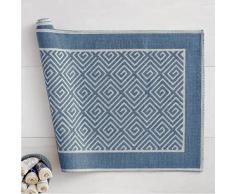 Cieffepi Home Collections LABIRINT Tappeto sardo - Decorazioni per interni (40 x 60 cm, Azzurro)