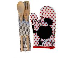 Disney Minnie Set Guanto da Forno e Mestoli