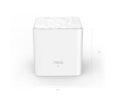 Tenda WiFi Mesh Nova MW3, Dual Band AC1200, 2 Porte Fast Ethernet, Modalità Router e Access Point, Parental Control, Rete Ospite, Auto Organizza la Rete, 3 Pezzi con Copertura Fino a 300 ㎡
