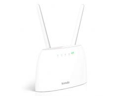 Tenda 4G06 Router 4G VoLTE Cat4 300Mbps, Mobile WiFi Router con Slot Per Scheda SIM, Porta RJ11 per Servizio Voce, 2 Antenne Rimovibili, Porta LAN/WAN, Senza Configurazione, Monitoraggio Traffico Dati