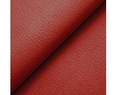 DESHOME Chiara 10 metri - Tessuto al Metro Similpelle Idrorepellente anti-screpolatura Stoffa in Ecopelle h 140 cm per rivestimento divani, cuscini, tappezzeria (Bordeaux)