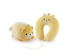 HAOXU Pinguino Cuscino Multifunzionale a Forma di u-Shaped cloubow Super Morbido Peluche Cuoio Cuscino Divano Schienale per Ufficio Scuola riposa