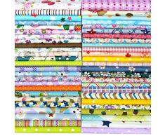 25 pz Tessuti Stampato Cotone Tessuti e Stoffe a Metro Cotone Tessuti Stoffe per Patchwork Scampoli Stoffa Fatansia per Cucito Creativo (30cmx30cm)
