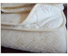 Merino Wool Vendita Coprimaterasso in Lana Merino Coprimaterasso 100 x 200 cm con Elastici agli Angoli Woolmark Mattress Topper Pad 100 x 200 cm