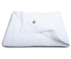 Babys Only Coperta lavorata a maglia per bambini Teddy 95 x 70 cm, Bianco (Weiss)