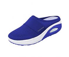 Camminare Slip-On Cuscino Daria Casual Scarpe Ortopediche Supporto Allaperto Comfort Camminare con Arch Knit Scarpe Casual Da Donna Scarpe Casual, Blu, 39.5 EU