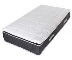 Materasso Memory singolo 80x190 H28 CM 800 molle insacchettate -con topper Memory Foam 3 cm cucito - tessuto superiore freddo brevettato SENSICE-Ortopedico ntibatterico-100% Made in Italy.