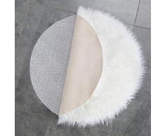 Teppich Wölkchen Antiscivolo Tappeto, Ferma Tappeto Antiscivolo I Rete per Tappeti Antiscivolo Sottotappeto I Tappetino Antiscivolouniversale per cassetto bagagliaio auto I 110 cm Rotondo