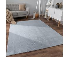 Tappeto Salotto Moderno Soggiorno Pelo Corto Motivo Scandinavo Motivo Boho Motivo Geometrico, Dimensione:160x220 cm, Colore:Grigio