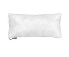 SuperKissen24. Cuscini Letto in Microfibra 80x40 cm con Imbottitura in Poliestere - Anallergico - Cuscino per Divano, per Salotto - Medical Sleep Bianco