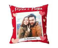Generico Cuscino Personalizzato con foto Dedica speciale lettera Idea Regalo Compleanno Decorazioni casa Divano Letto amore love cuore festa degli innamorati fidanzati marito moglie 7