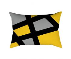 Federa Cuscini Rettangolari VJGOAL Fantasia Colorate Righe Lilla Cotone 100% Bianche Federe Cuscino Letto Shabby Chic Blu Copricuscini Antiacaro Etnici Lino Grigio Federe Cuscino Divano 30x50 Prime