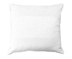 Nuances du Monde 3006674 - Federa per Cuscino in poliestere, 40 x 40 x 40 cm, Bianco