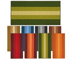 parpyon® Tappeto Multiuso Cinzy Tappeto Cucina Antiscivolo Lavabile, Tappeto Bagno, scendiletto passatoia Cucina, tappeti Moderni Varie Misure Colori (Verde, 50X145)