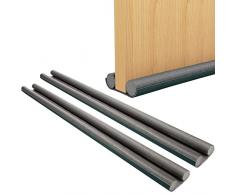 2 PZ Paraspifferi Sottoporta per Ante Fino a 2-10 cm di Spessore Porta Guarnizione Inferiore | Protezione Porta da Entrambi i Lati, Ritagliabile su Misura Protezione da Polvere, Insetti e Rumore