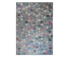 WEBTAPPETI.IT Tappeto Kilim Lavabile Disegno Etnico Multicolore Konia Multi Cm.80x150