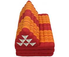 Fine Asianliving Cuscino Materasso Thailandese Triangolare 80x190cm XXXL 8 Roll Cuscino Thailandese Materasso Triangolare Kapok Thai Meditazione da Yoga