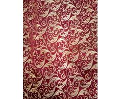 Generico TAPPEZZERIA Stoffa Tessuto A METRAGGIO Metro Altezza 280CM Ideale per Copri TAVOLA Divano Cadute per Tende MANTOVANE (Rosso 2)