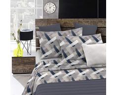 Completo Letto Fantasy 1 Piazza E Mezza Stampato, Pennellate, 40x30x3 cm