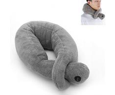 Cuscino Per Massaggio Cervicale, 2 Modalità Di Massaggio Cuscino Da Viaggio Cuscino Vibrante Per Terapia Di Massaggio Rilassa I Muscoli Alleviando Lo Stress