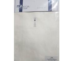 LINEA ITALIANA RICAMI A MANO Lenzuolo Boccia Matrimoniale sotto in PURISSIMO Lino 100%.con Angoli 180CMX200CM Bianco