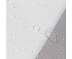 Hengweiuk Tenda da Doccia, Funria Tenda da Doccia Impermeabile con 12 Ganci Tessuto Anti-Muffa Azzurro Chiaro Ultra Grande Pulita del Fodera Lavabile 180 x 180cm. (Mika B)