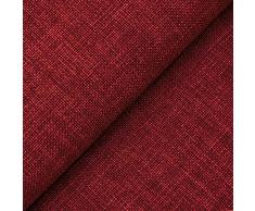 DESHOME Sirma - Tessuto al Metro Idrorepellente per divani cuscini sedie letti copriletto stoffa h 140 resistente (Rosso ossido, 1 metro)