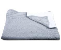 Babys Only, Coperta di maglia per bambini, Grigio (Grau)