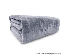 PENVEAT Copripiumino ponderato Morbido piumone Copripiumino Quadrato in Pelliccia Sintetica Double Face per ansia autismo Insonnia o Stress, 1