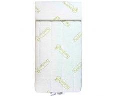 EVERGREENWEB - Materasso per Bambini 70x160 in LATTICE 100% x Lettino o Culla h 12 cm + Cuscino ANTISOFFOCO GRATIS, Ortopedico Rivestimento Sfoderabile, Tessuto in BAMBOO Naturale Anallergico Lavabile