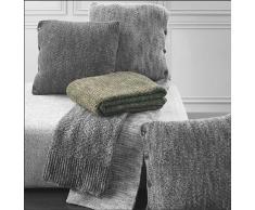 Trussardi Plaid Melange invernale in Lana Alpaca, Coperta scialle sciarpa Calda, Plaid Divano d Arredo in Tessuto Pregiato