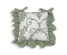 Nuvole di Stoffa Cuscino coprisedia con balza Chloe fiori Shabby Chic 40x40 6098