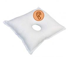 OrtoPrime Cuscino con Buco per Orecchio - Cuscino Cervicale - Cuscino Antirughe per il Viso - Cuscino Foro Orecchio - Cuscino Antidecubito Ortopedico - Cuscino per Dormire