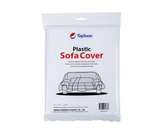 TopSoon Copridivano 3 Posti 340 x 117 cm Trasparente