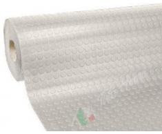 Passatoia Zerbino Tappeto Rivestimento Pavimenti in PVC Antiscivolo Flessibile e Resistente Disegno Bollato Larghezza 100 cm Lunghezza Rotolo 25 m Colore Grigio