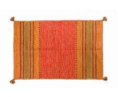 DMORA Tappeto Moderno Kansas, Stile Kilim, Multicolore e Varie Misure, UNICO