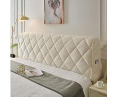 uyeoco Copri Testata Letto Matrimoniale/Singolo Copertura Testata Letto Imbottito Fodera Elastica Protezione, Coprire Antipolvere in Cotone Cover Lavabile per Decorazione Camera Letto