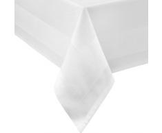 Damasco tovaglia rettangolare 130 x 220 130 x 220 cm colore: bianco, con cimosa, 100% cotone biancheria da tavola tablecloths a scelta