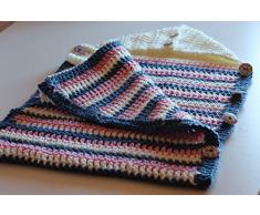 Sacco, coperta per neonato alluncinetto.