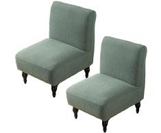 AQIGR Copripoltrona Elasticizzato Fodera Coprisedia Copridivano 1 Posto Senza Braccioli Rimovibile Fodera Copripoltrona Decorazione Casa Soggiorno Hotel (Color : #5, Size : 2PCS)